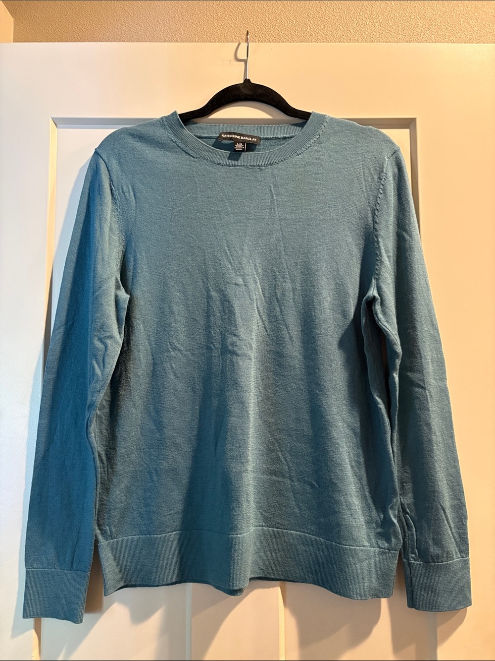 Katherine Barclay Crewneck Merino Wool Sweater Classic Clean Beauty Quiet Luxury